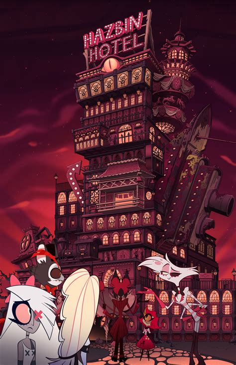 (Download) Hazbin Hotel Panorama WALLPAPER (pieces are put together ...