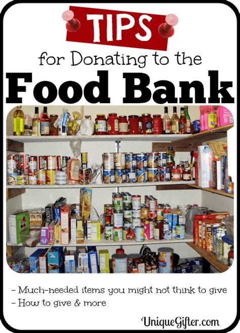 Tips for Donating to Food Banks - Unique Gifter