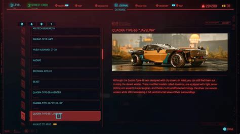 Cyberpunk 2077 Vehicles List - All Vehicles, Details