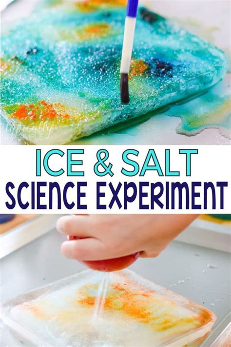 Ice and Salt Science Experiment | Cool science experiments, Science experiments for preschoolers ...