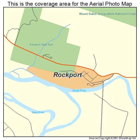 Aerial Photography Map of Rockport, WA Washington