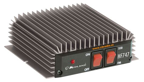 www.cbradio.nl: Pictures and Specifications Midland HF747 Mobile Linear Amplifier