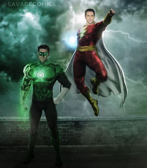 John Krasinski as Hal Jordan and Zachary Levi as Shazam! | SavageComics ...