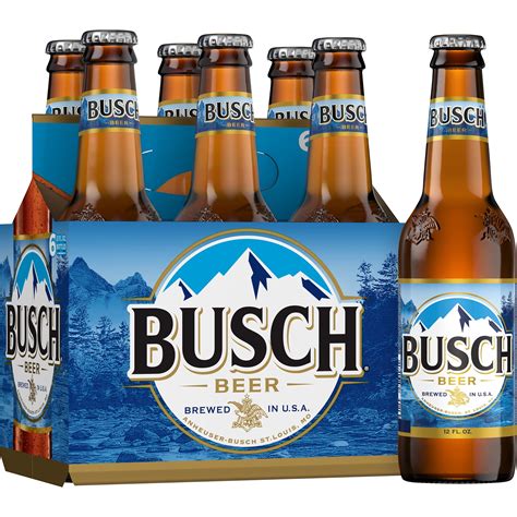 Busch Beer, 6 Pack 12 fl. oz. Bottles - Walmart.com - Walmart.com