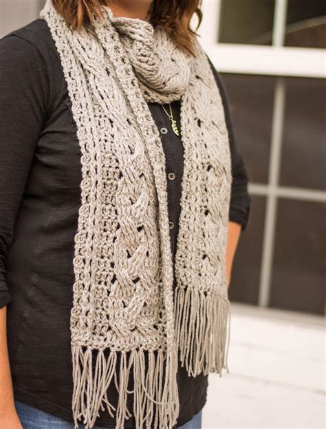 Braided Cable Scarf Crochet Pattern - Crochet It Creations