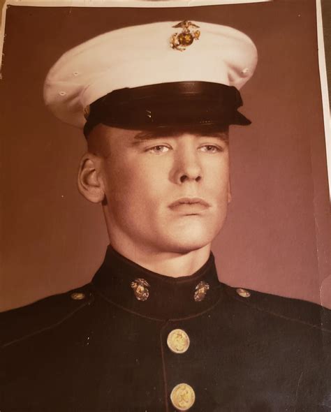 My dad with his 1000 yard stare. Served in Vietnam late 1960's USMC. He ...