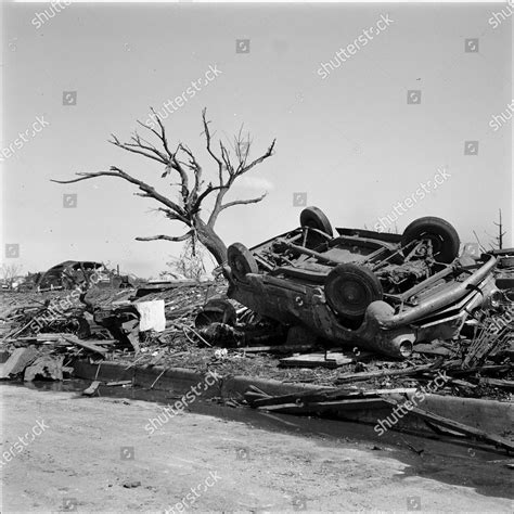 Aftermath Tornado Blackwell Oklahoma 1955 Editorial Stock Photo - Stock ...