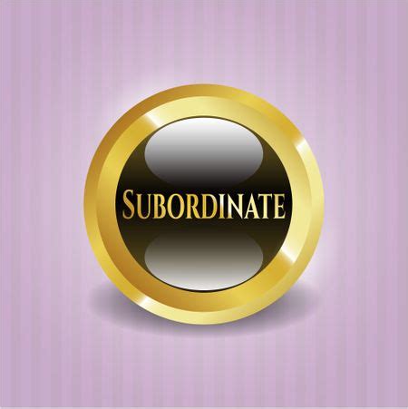 Subordinate golden badge | Freestock vectors