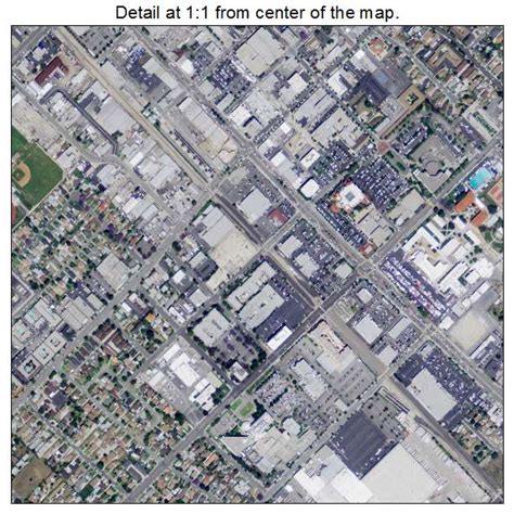 Aerial Photography Map of Downey, CA California