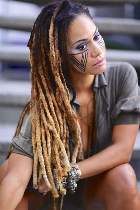 ombré dark brown to blonde dreads | Blonde dreads, Hairstyle, Beautiful dreadlocks