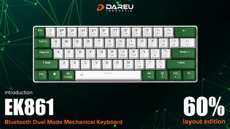 DAREU KEYBOARD EK861 l 60% TKL Bluetooth Dual Mode Mechanical Gaming Keyboard - YouTube