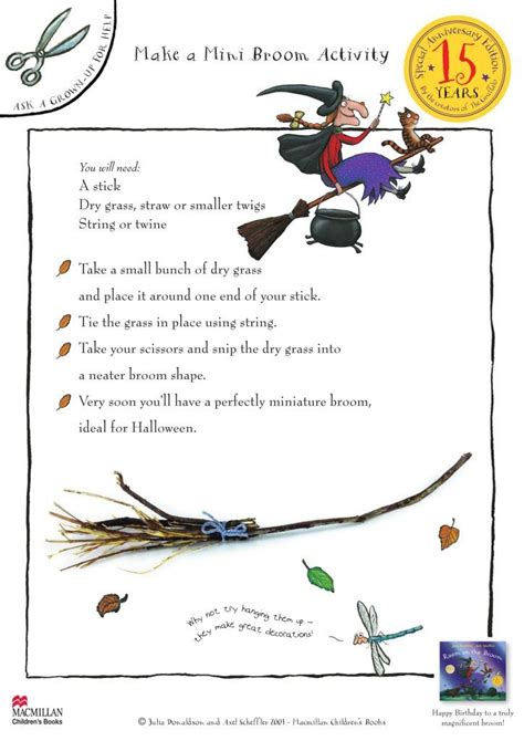 Printable Room on the Broom activities | Room on the broom, Halloween preschool, Eyfs activities