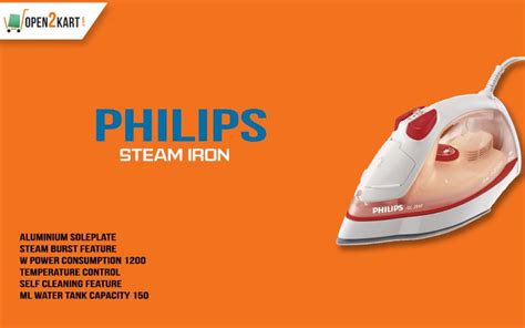 Get Philips Aluminum Soleplate Steam Iron having 1200w power ...