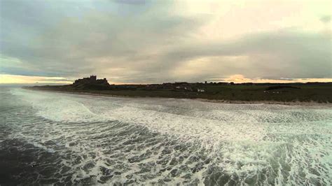 Surfing at Bamburgh Beach Using DJI Hexacopter GoPro Zenmuse Gimbal - YouTube