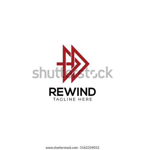 Rewind Logo Vector Concept Minimalist Modern Stock Vector (Royalty Free ...