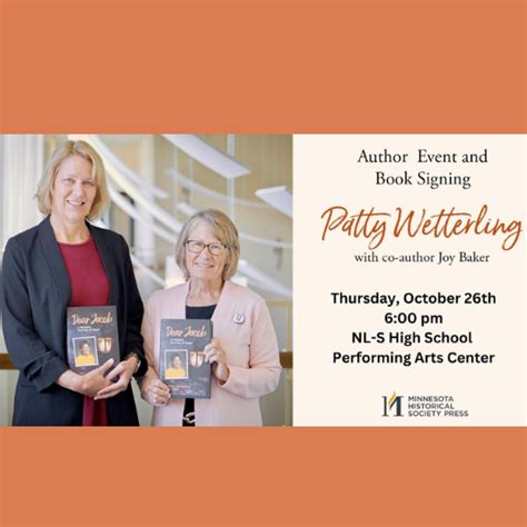 Patty Wetterling & Joy Baker Book Signing - Willmar Lakes Area : Willmar Lakes Area