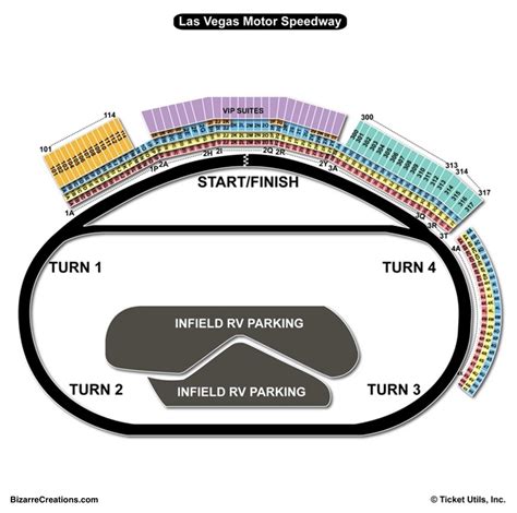 Las Vegas Speedway Seating Map