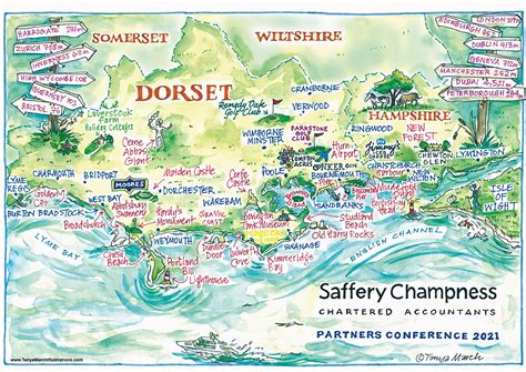 Dorset coastline - Tanya March Illustrations | Tanya March Illustrations