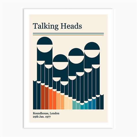 Talking Heads Retro Art Print by Retrodrome - Fy