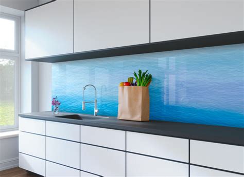 Kitchen design trends: The cool blue ocean kitchen - Genie Splashbacks