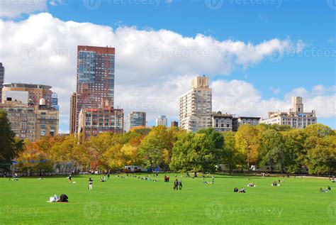 Central Park view 8409189 Stock Photo at Vecteezy