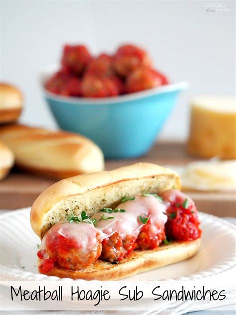 Meatball Hoagie Sandwiches - Comfortably Domestic