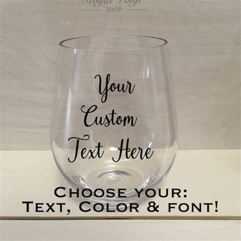 Plastic Stemless Wine Glasses - Etsy