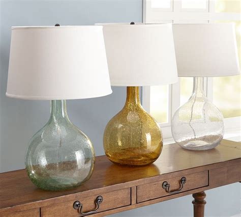 Eva Colored Glass Table Lamp - Contemporary - Table Lamps - by Pottery Barn