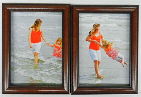 3.5x5 4x5 4x6 5x7 8x10 Cherry Black Wood Picture Photo Frame Double Hinged New | eBay