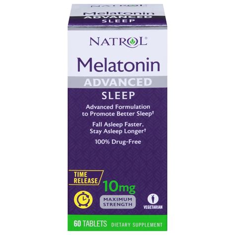 Natrol Melatonin Advanced Sleep Tablets - 10 mg - Shop Sleep & snoring ...