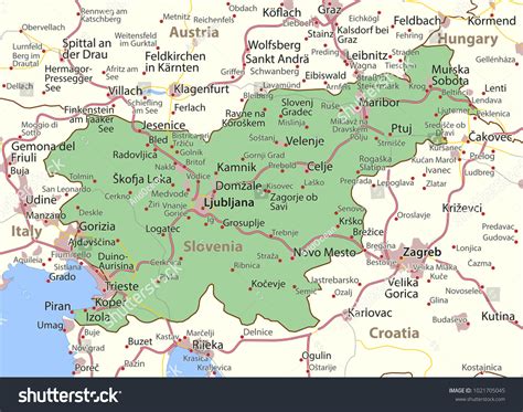 Slovenia road map: 440 billeder, stock-fotos og -vektorer | Shutterstock