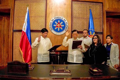 Enrile takes oath as Bongbong Marcos’ chief presidential legal counsel ...