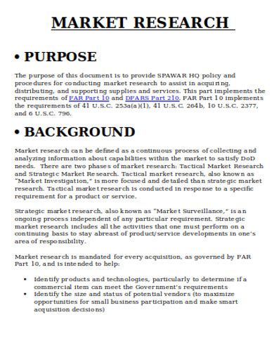 Market Research - Examples - 19+ Examples, Word, Pages, Google Docs, How to do Market, PDF