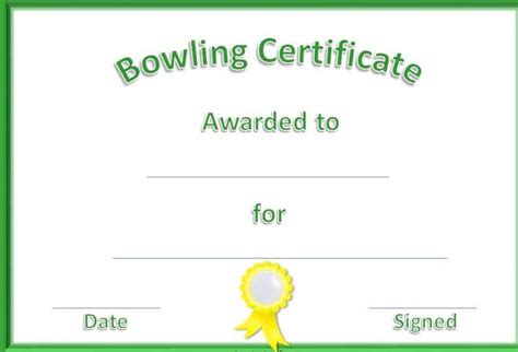 editable-printable-bowling-certificates-free-download | Certificate Of