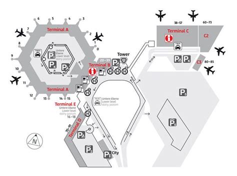 Map of Berlin Tegel airport & terminal (TXL) Planer, Berlin Tegel ...