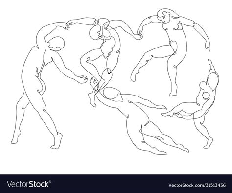 Henri Matisse The Dance And Music Line Artwork Hermitage Sketch For ...