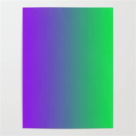 Purple To Green Gradients Poster by lamkawei | Society6