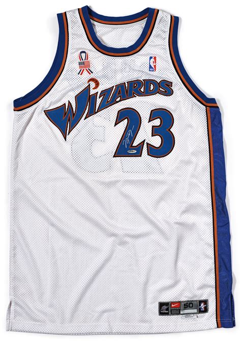 Michael Jordan Game Worn, and Signed, 2001-2002 Washington Wizards ...