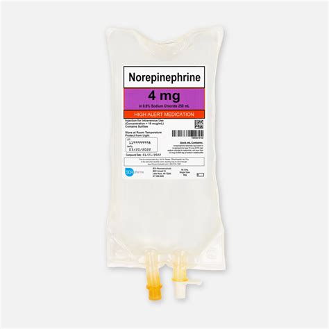 Norepinephrine 4 mg | SCA Pharma Leading 503B Facility