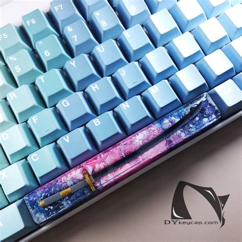 Katana Space Keycap, Japanese Anime, Customized keycap, Artisan Resin ...