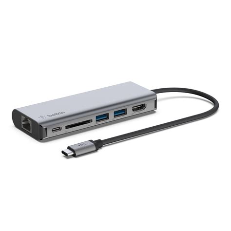 5-in-1 Multiport USB-C Adapter, USB-C Hub, 4K HDMI Belkin, 57% OFF