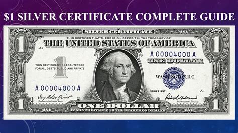 Silver Certificate $1 Dollar Bill Complete Guide - What Is It Worth And Why? - YouTube