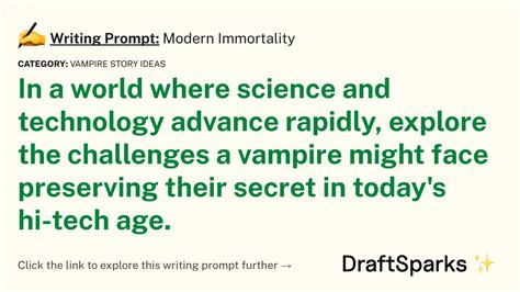 Writing Prompt: Modern Immortality • DraftSparks