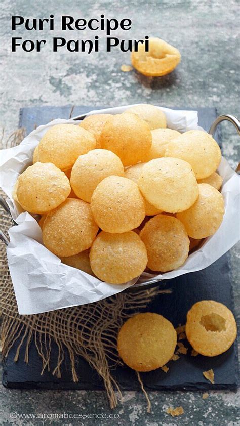 Puri Recipe for Pani Puri | How To Make Suji Golgappa - Aromatic Essence