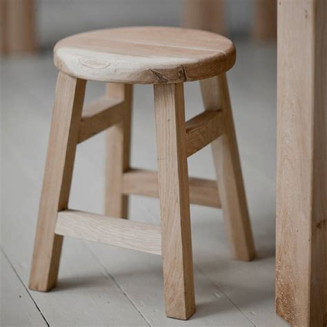 small raw oak stool by all things brighton beautiful ...