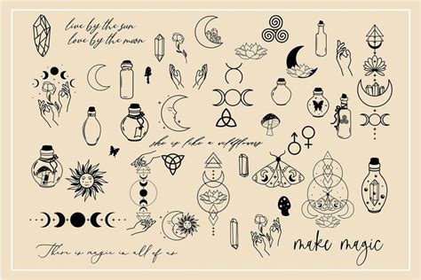 Magic Symbols. Esoteric, Witchcraft Graphic by MagicCloverArt · Creative Fabrica | Mystical ...