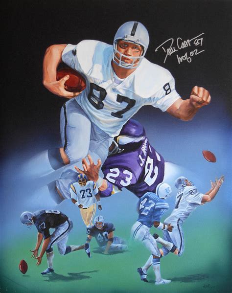 Dave Casper Oakland Raider Painting by Angie Villegas - Fine Art America