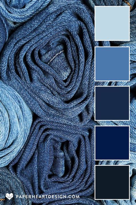 Denim Blue Color Palette | Blue colour palette, Color palette, Denim texture