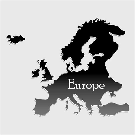 map europe silhouette 3718669 Vector Art at Vecteezy