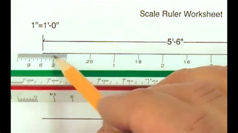 How to use a Scale Ruler on our Worksheet - YouTube